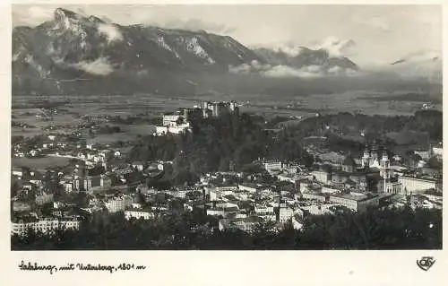 Austria Salzburg mit Untersberg panoramic view