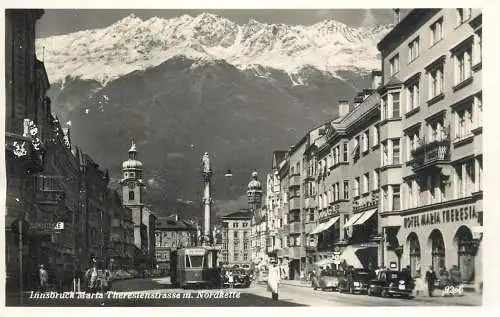 Austria Innsbruck Maria Theresienstrasse mit Nordkette