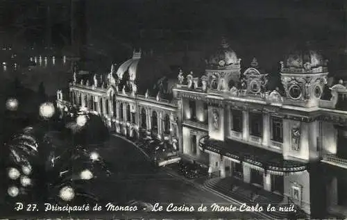 Monaco Monte Carlo - Le Casino vue de nuit