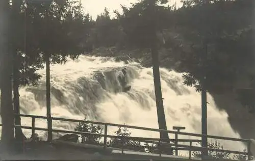 Sweden Tannforsen Waterfall