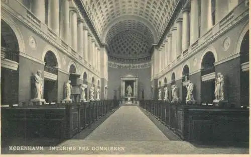 Denmark Copenhagen Domkirken interior view