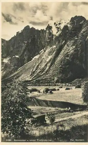 Norway Romsdalen under Trolltinderne picturesque natural landscape