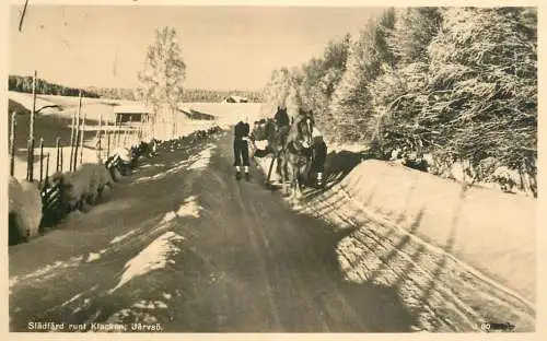 Sweden Jarvso Klacken horse sleigh