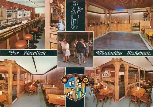 Postcard Bar Discothek Windmuller Mausbach Stolberg