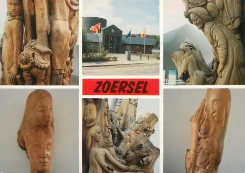 Belgium Zoersel indepaviljoen multi views postcard