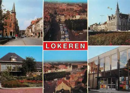 Lokeren multi views postcard
