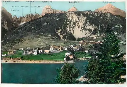 Dolomiti di Brenta cartolina postale vera fotografia