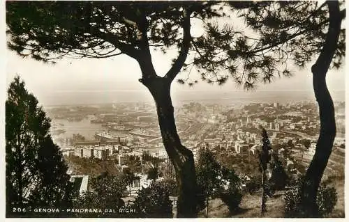Italy Genova panoramic view