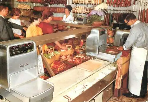 Bizerba electronic device Eurobeef advertiding postcard Belgium c.1968