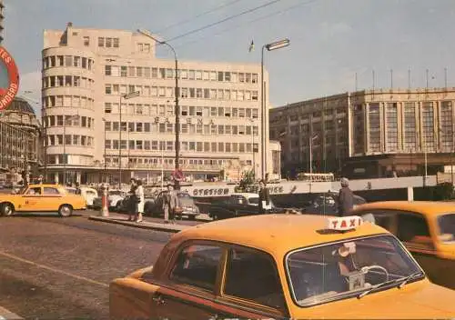 Bruxelles Sabena building taxi cabs