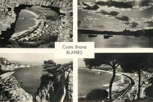 Spain Blanes Costa Brava multi view