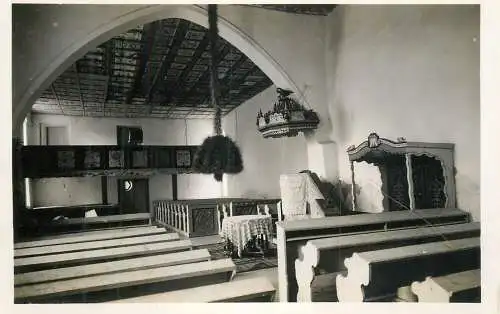 Hungary Bikali Reformed Church (Kalotaszeg) interior aspect