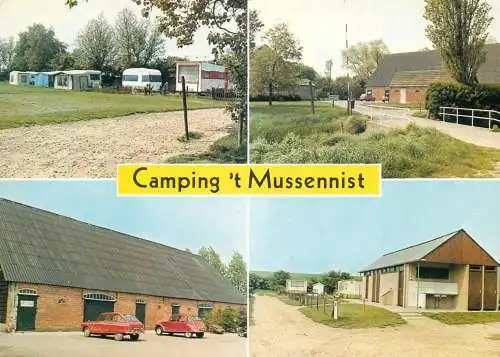 Postcard camping Mussennist Ossenisse