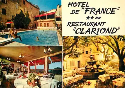 Postcard Hotel de France restaurant Clariond