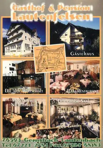 Postcard Hotel Gasthof pension Lautenfelsen