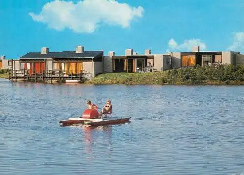 Postcard Hotel De Eemhof Zuidelijk Flevoland hydrobicycle