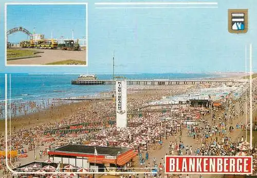Blankenberge bird stamp postcard