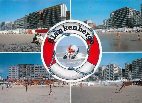 Blankenberge bird stamp postcard