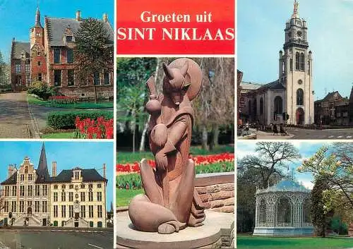 Sint-Niklaas multi views post card