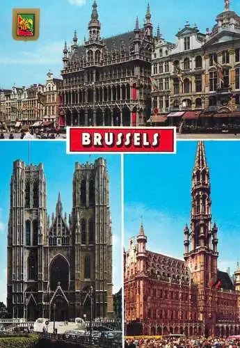 Brussels vues postcard
