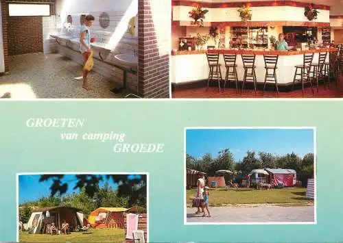 Postcard Hotel restaurant Groeten van camping Groede