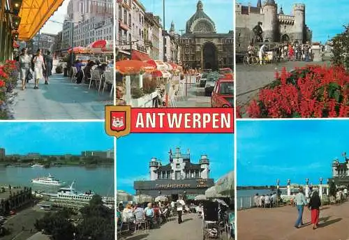 Antwerpen multi views postcard