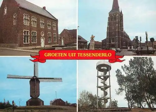 A3641 Tessenderlo multi views postcard
