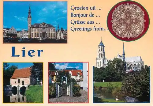 Lier multi views postcard