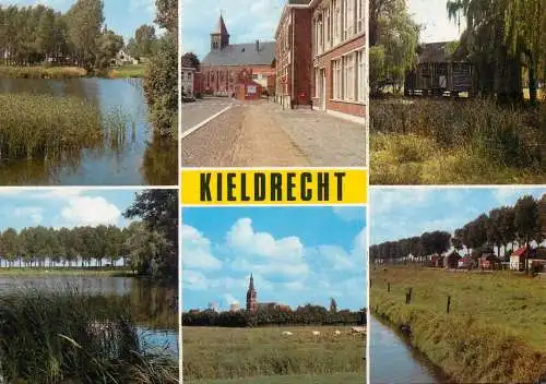 Beveren Kieldrecht multi views postcard