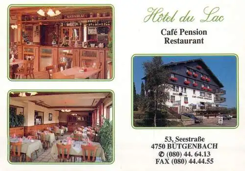 Postcard Hotel du Lac cafe