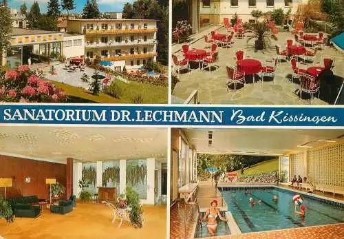 Postcard Hotel sanatorium Dr. Lechmann Bad Kissingen