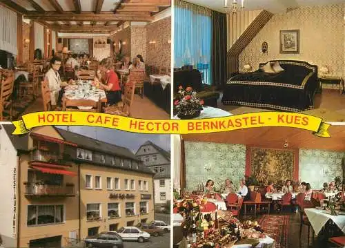 Postcard Hotel Cafe Hector Bernkastel Kues