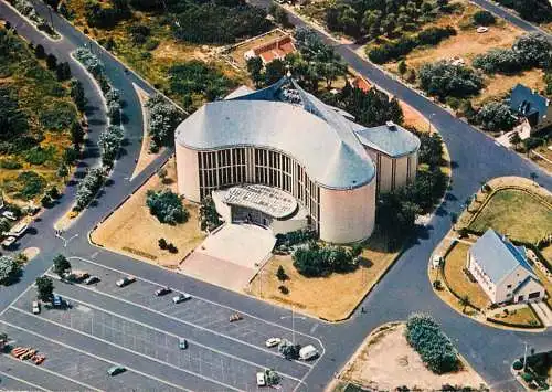 Belgium Koksijde - Coxyde aerial view Notre Dame des dunes