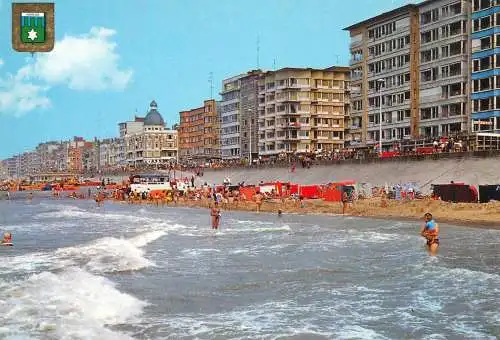 Belgium Koksijde - Coxyde beach and promenade