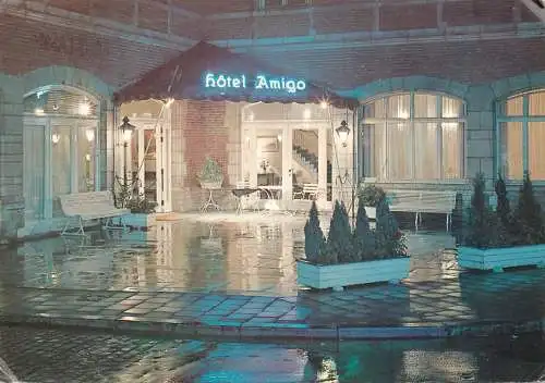 Postcard hotel restaurant Amigo Bruxelles 1984