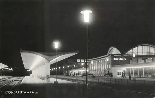 Romania Constanta Gara aspect nocturn