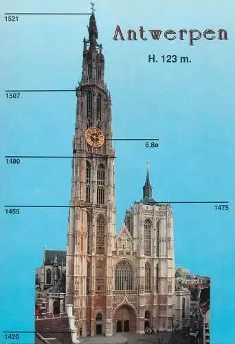Belgium Antwerpen cathedral of our Lady