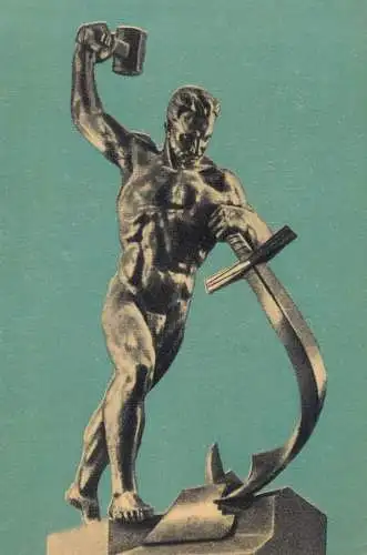 "Sa prefacem sabiile in pluguri" sculptura E. Vucetici