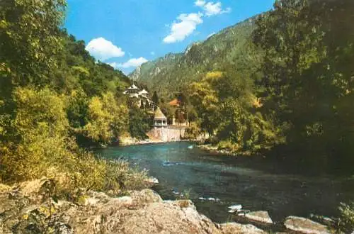 Romania Baile Herculane vedere de pe Valea Cernei
