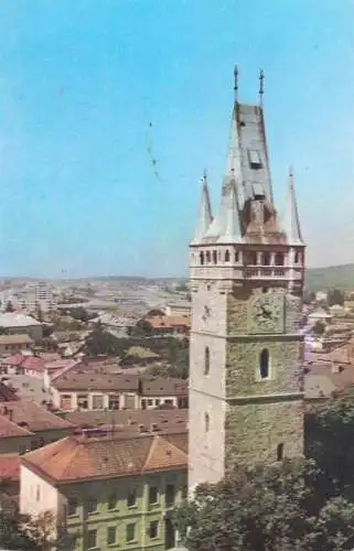 Romania Turnul lui Stefan cel Mare monument istoric sec XV vedere din Baia Mare