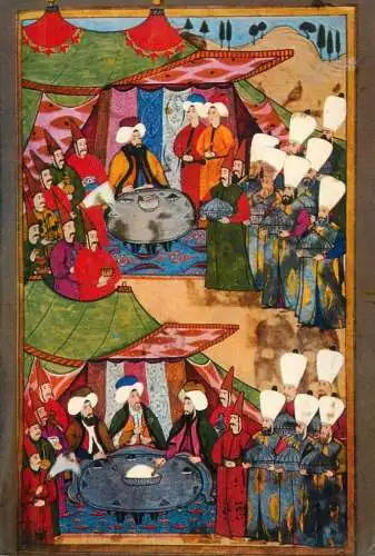 Turkish miniature from 17th century