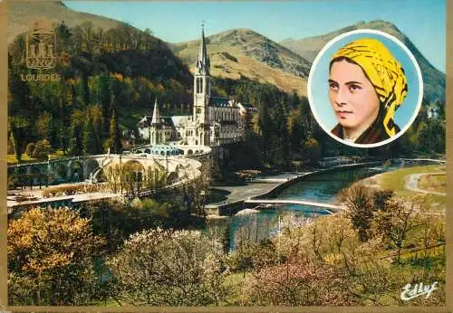 France Lourdes La Basilique et la Gave