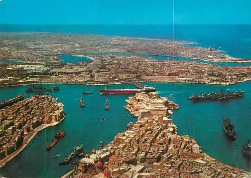 Malta - the Grand Harbour general view
