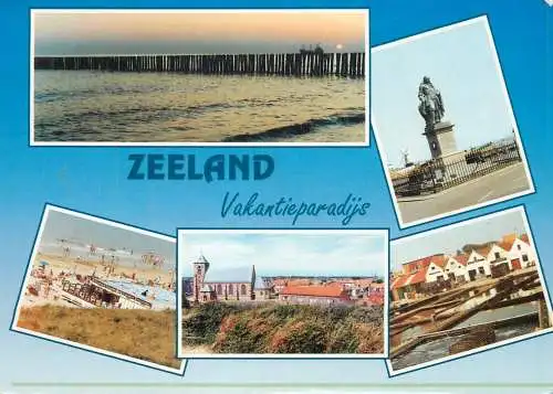 Netherlands Zeeland beach statue