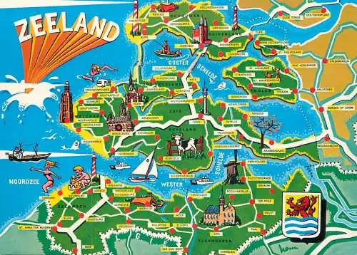 Netherlands Zeeland map