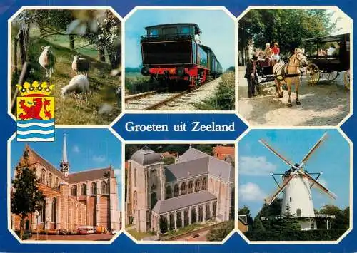 Netherlands Zeeland train windmill