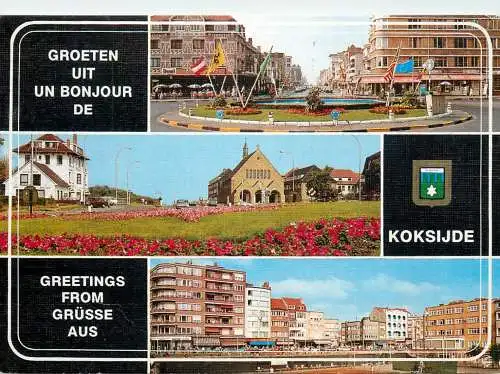 Belgium Koksijde - Coxyde square flower beds