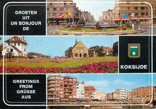 Belgium Koksijde - Coxyde square flower beds