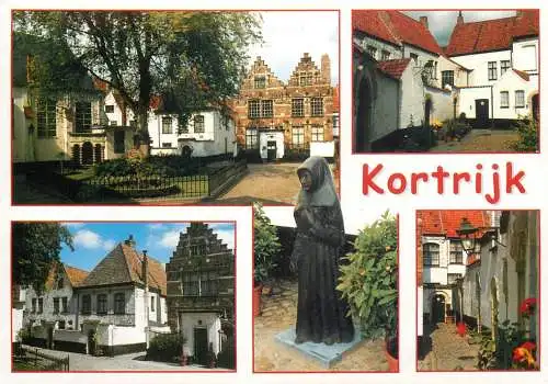Kortrijk multi views postcard
