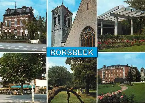 Borsbeek multi views postcard